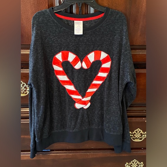 Secret Treasures Sweaters - Secret Treasures Red and Gray Sweater